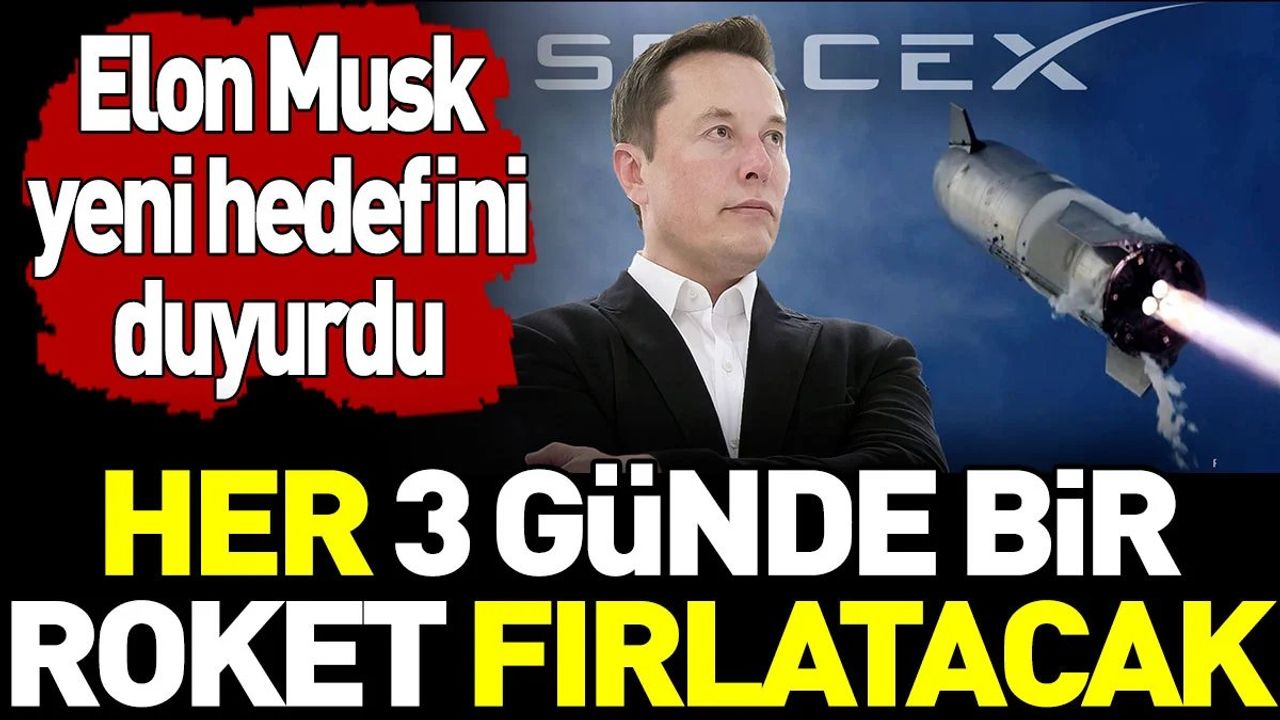 Elon Musk Yeni Hedefini Açıkladı: 2024'te 144 Roket Fırlatacak