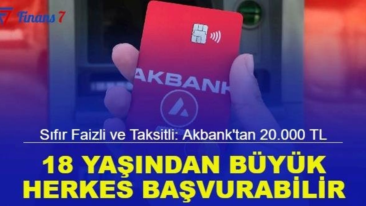 Akbank'tan Faizsiz Taksitli Yeni Nakit Avans Kampanyası