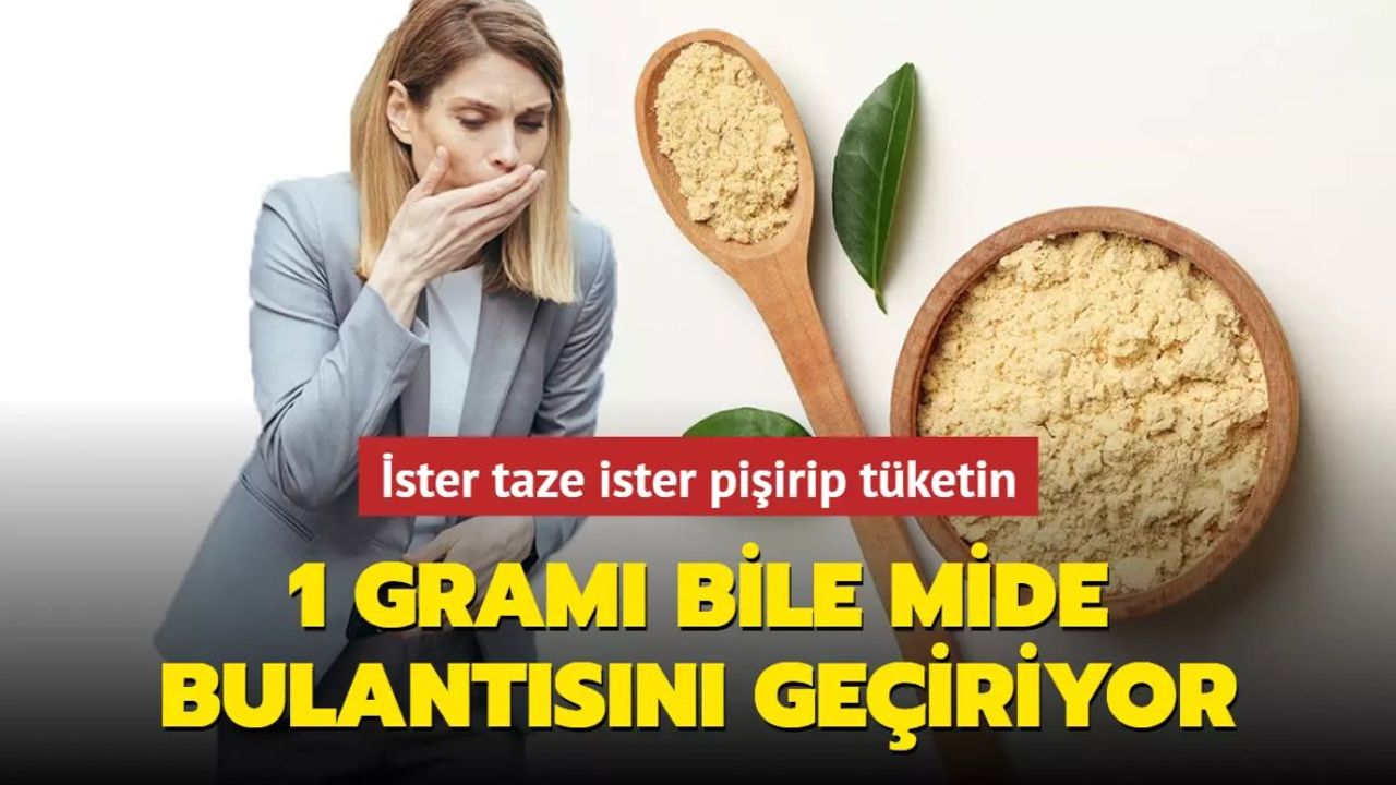 Zencefilin Mide Bulantısına ve Kanser Tedavisine Etkisi