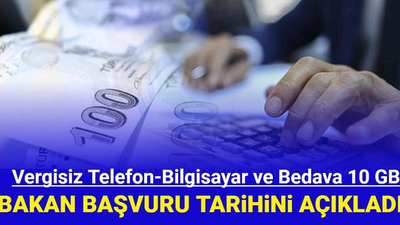 Gençlere Ücretsiz 10 GB İnternet ve Vergisiz Telefon Bilgisayar Açıklaması