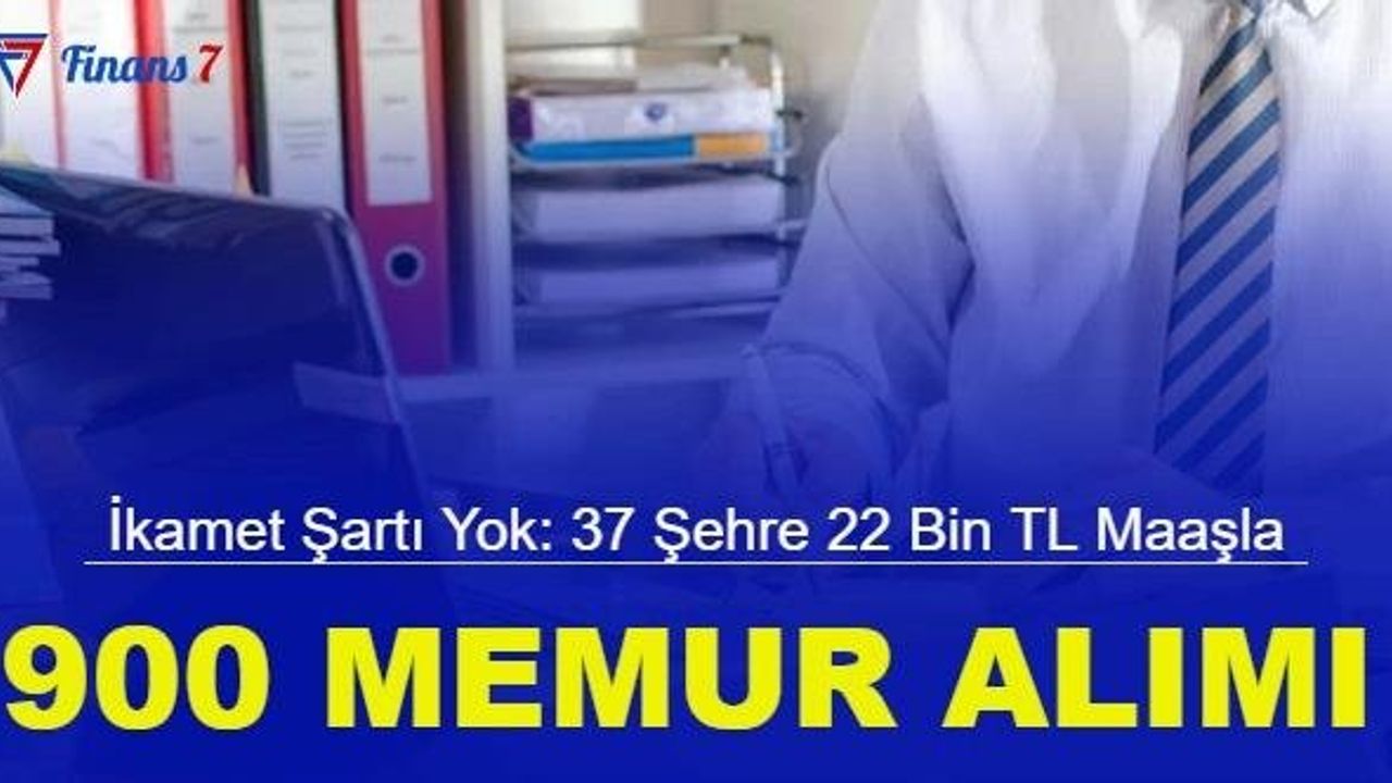 İkamet Şartı Olmadan 37 Şehre Düz Memur, Zabıta Memuru, İtfaiye Eri Alımı