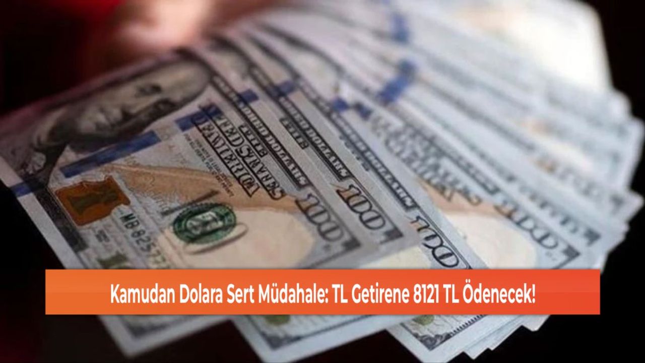 Kamu Bankaları Dövize Müdahale Etti: TL Getirene 8.121 TL Ödeme Yapılacak