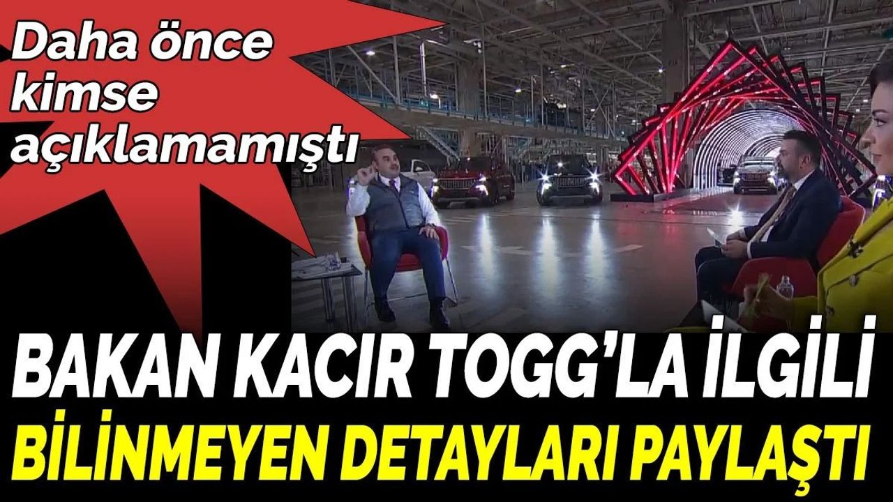 Sanayi ve Teknoloji Bakanı Mehmet Fatih Kacır Türkiye'nin Otomobili Projesi Hakkında Açıklamalarda Bulundu