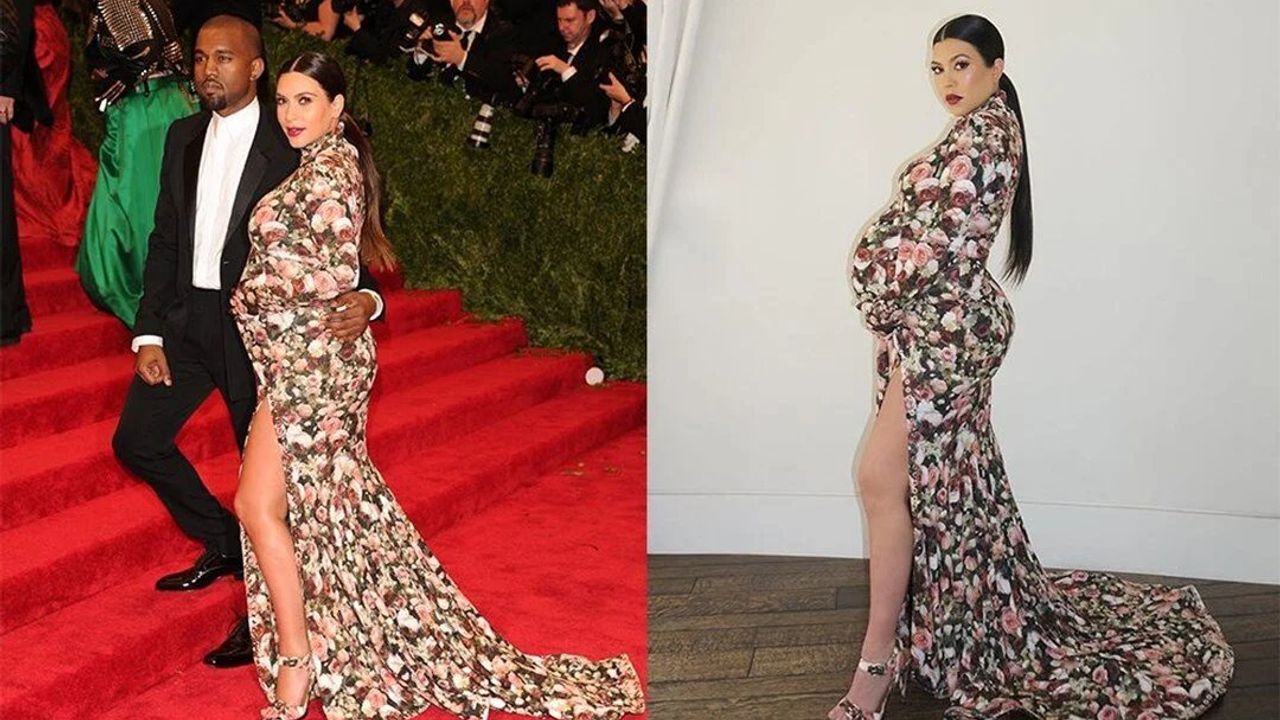 Kourtney Kardashian, Kim Kardashian'ın Met Gala Görünümünü Kopyaladı
