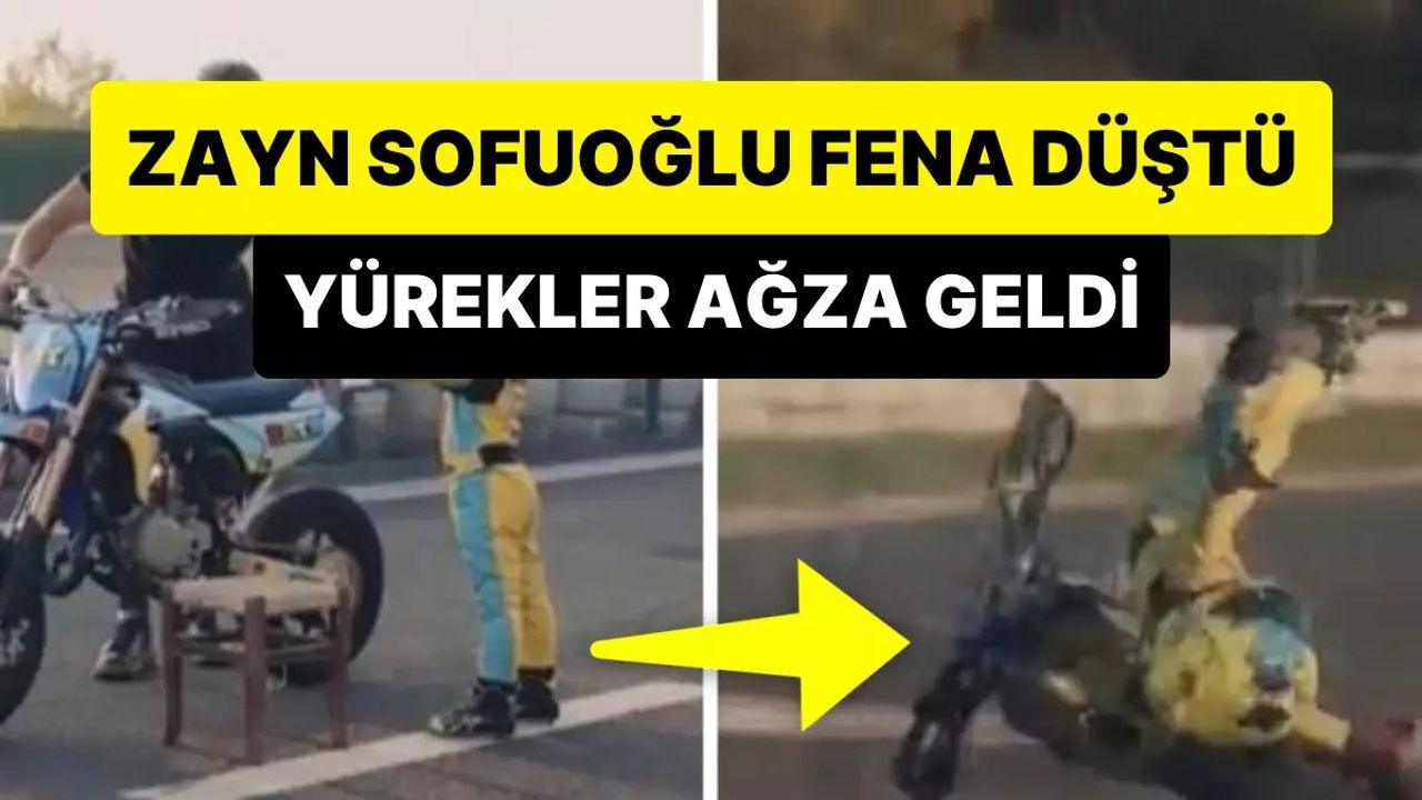 Kenan Sofuoğlu'nun Oğlu Zayn Motosikletten Düştü