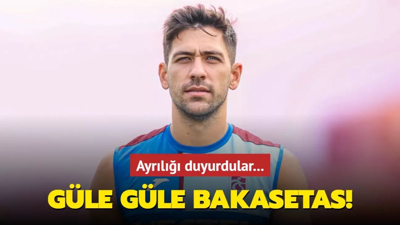 Trabzonspor'da Anastasios Bakasetas için flaş bir gelişme yaşandı