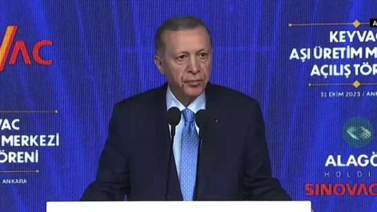 Cumhurbaşkanı Recep Tayyip Erdoğan KeyVac Aşı Üretim Merkezi'nde Konuştu