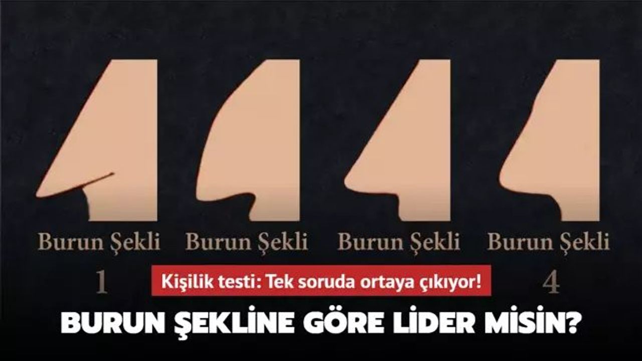 Burun Şekline Göre Lider Misin? - Kişilik Testi