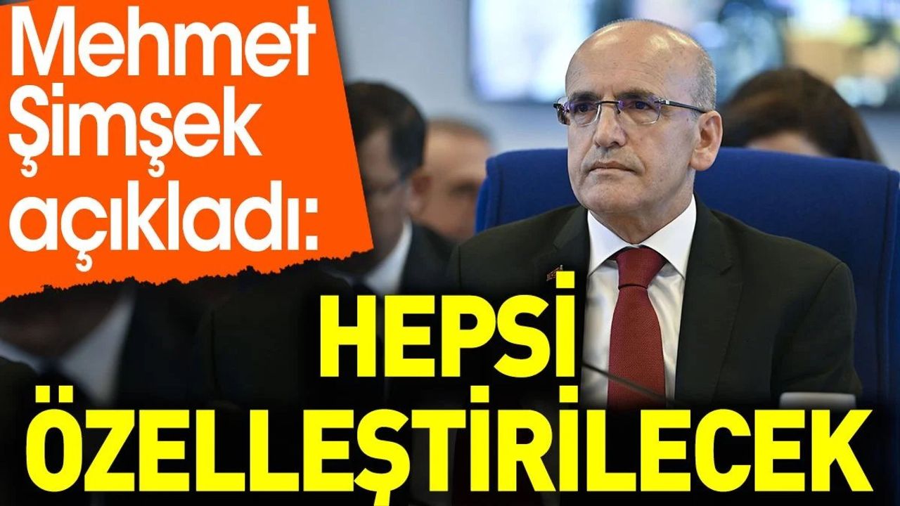 Mehmet Şimşek'ten Özelleştirme ve Enflasyon Açıklaması