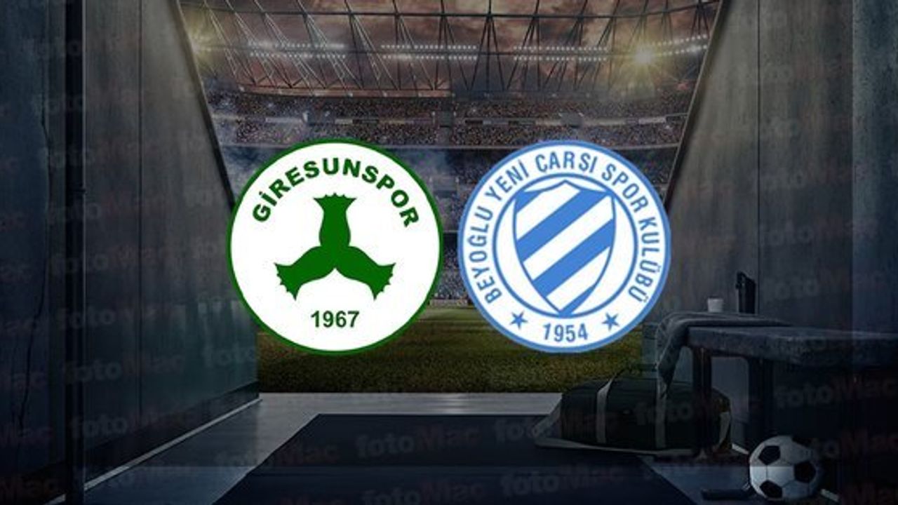 Giresunspor - Beyoğlu Yeni Çarşı Maçı Sonuçlandı