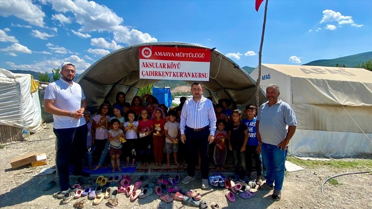 Amasya'da Mevsimlik Tarım İşçileri Çocukları İçin Kur'an Kursu