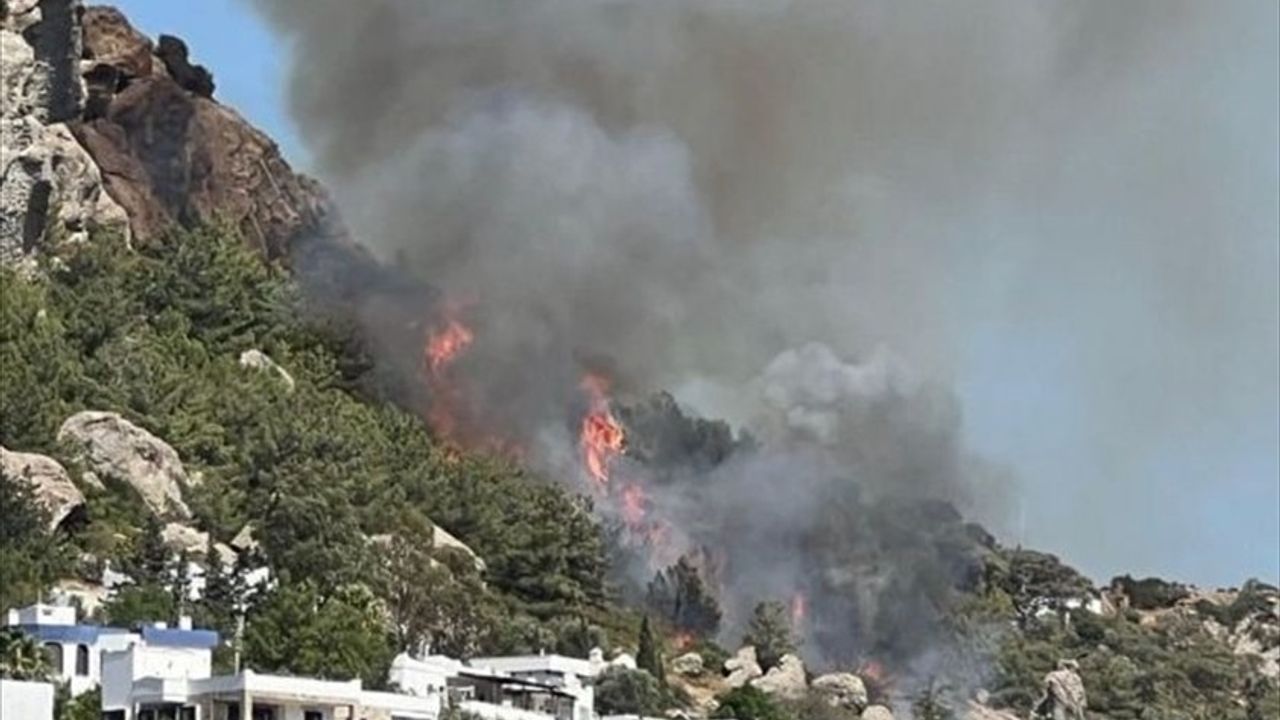 Bodrum'da Yangın: Hava ve Karadan Müdahale Devam Ediyor