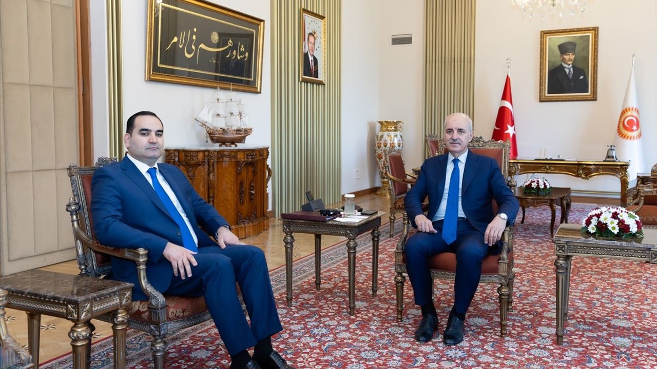 TBMM Başkanı Kurtulmuş Tacik Büyükelçi Gulov'u Kabul Etti