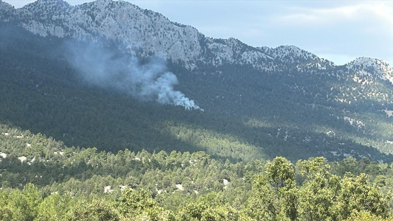 Antalya'nın Akseki İlçesinde Orman Yangını Kontrol Altında