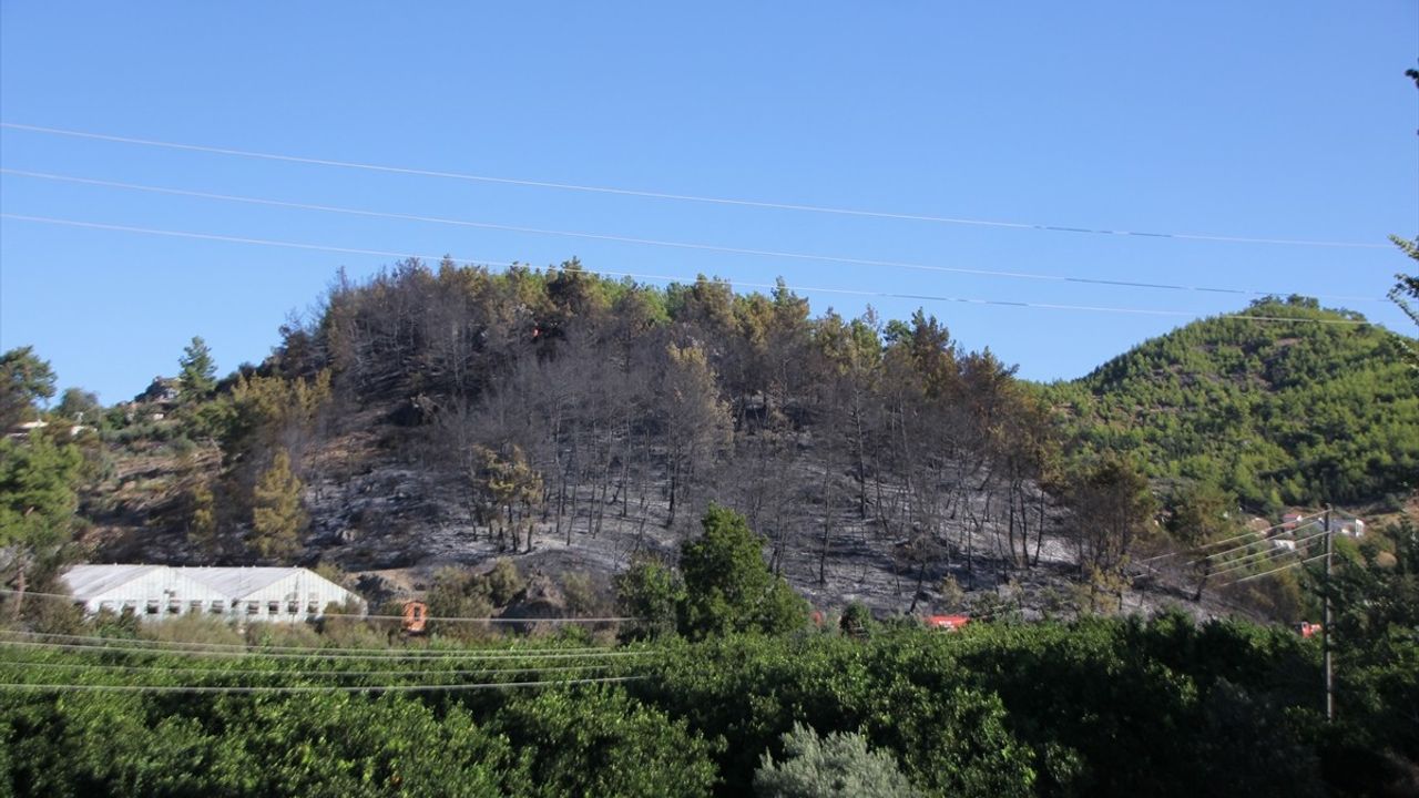 Antalya'nın Serik İlçesinde Arazi Yangını Kontrol Altına Alındı