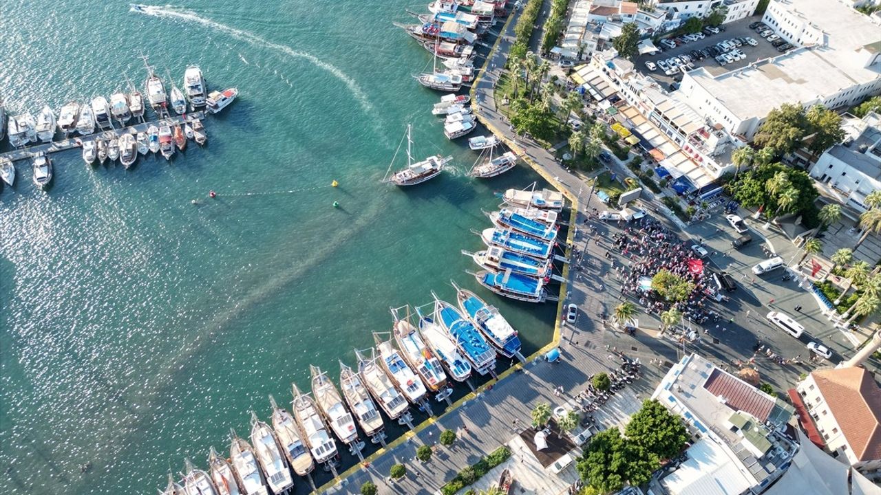 Bodrum'dan Gazze'ye Destek Yürüyüşü