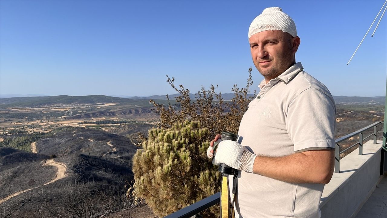 Çanakkale'deki Orman Yangınına Giderken Kaza Geçiren Ekip Görevlerine Döndü