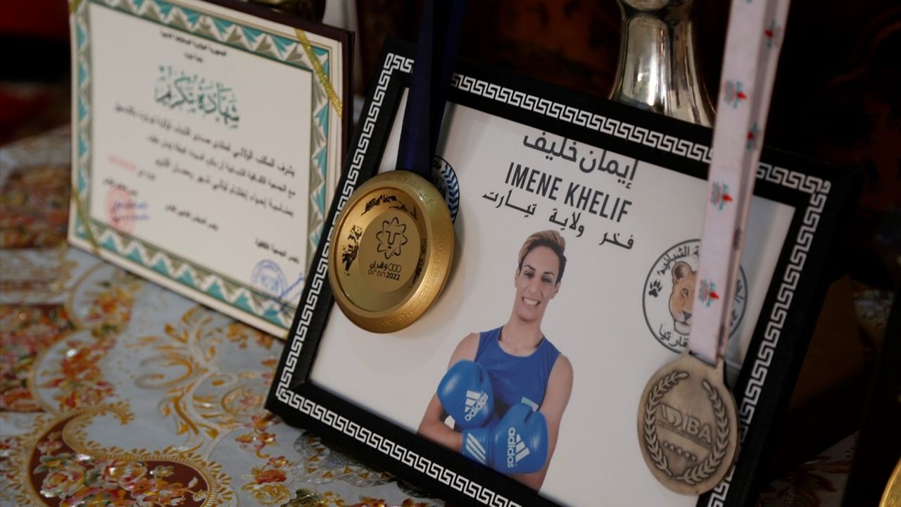Cezayirli Boksör İman Halif'e Doğduğu Köyden Destek