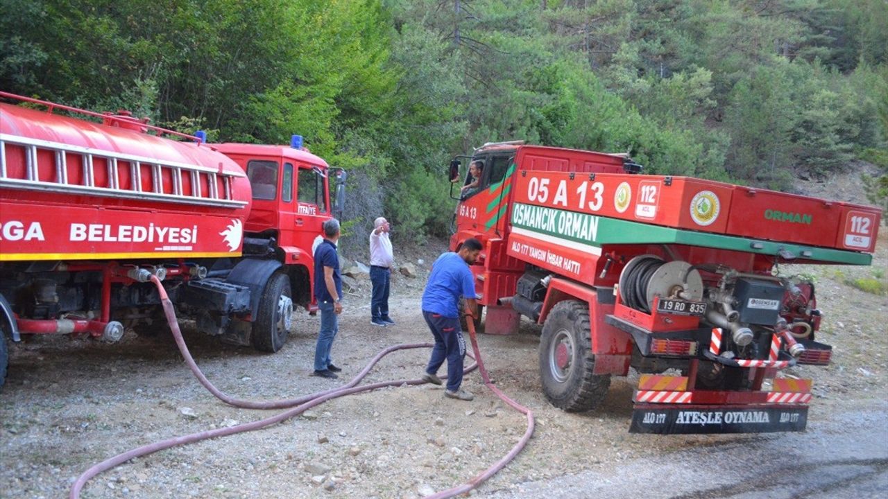 Çorum'daki Orman Yangını Kontrol Altına Alındı