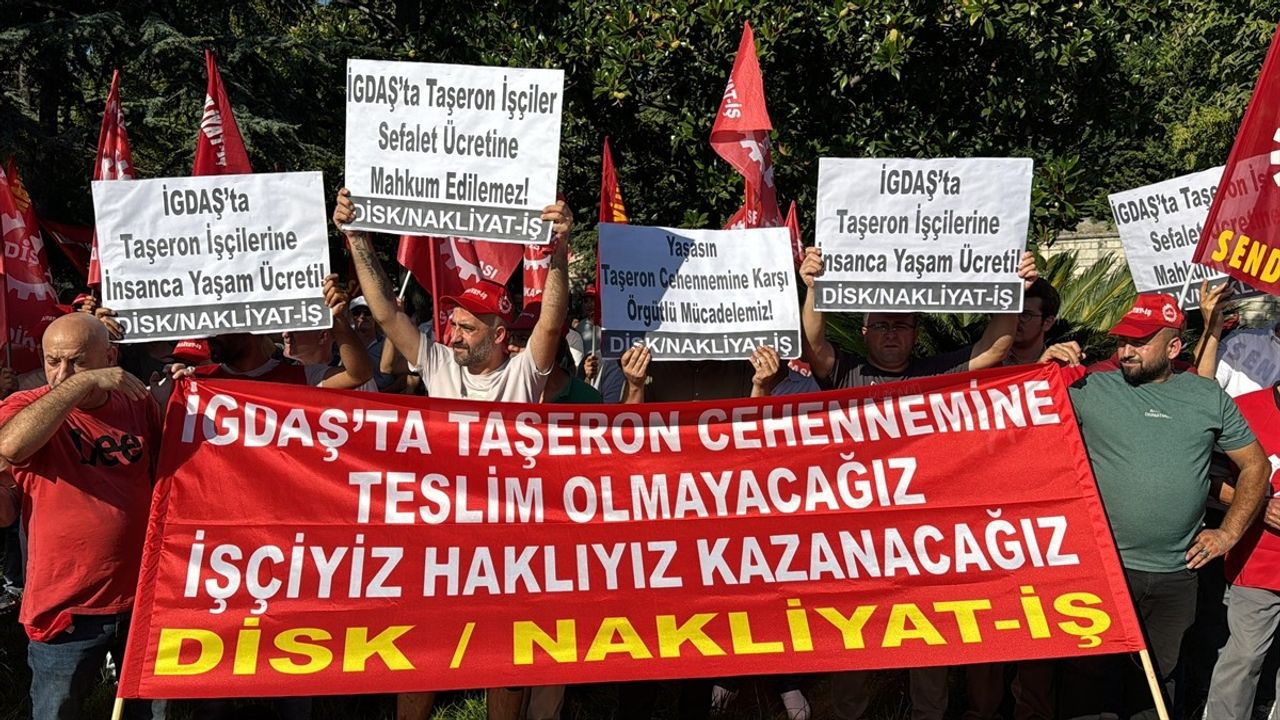 İGDAŞ Taşeron İşçileri, İBB Önünde Hakkını Aradı