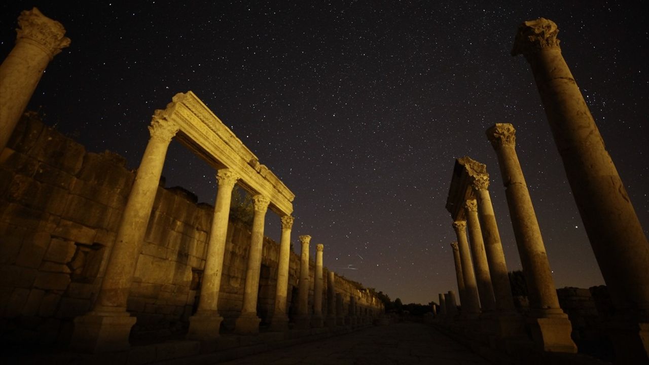 Kibyra Antik Kenti'nde Perseid Meteor Yağmuru Görüntülendi