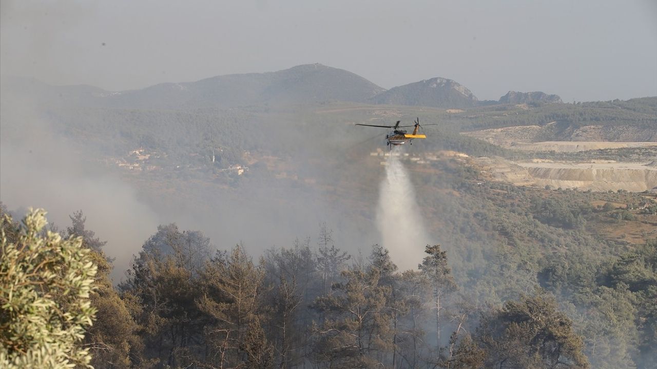 Muğla Milas'ta Orman Yangınına Yoğun Müdahale