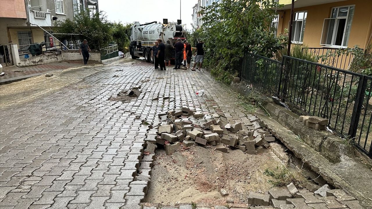 Sinop'ta Sağanak Yağış Sonrası Su Baskınları