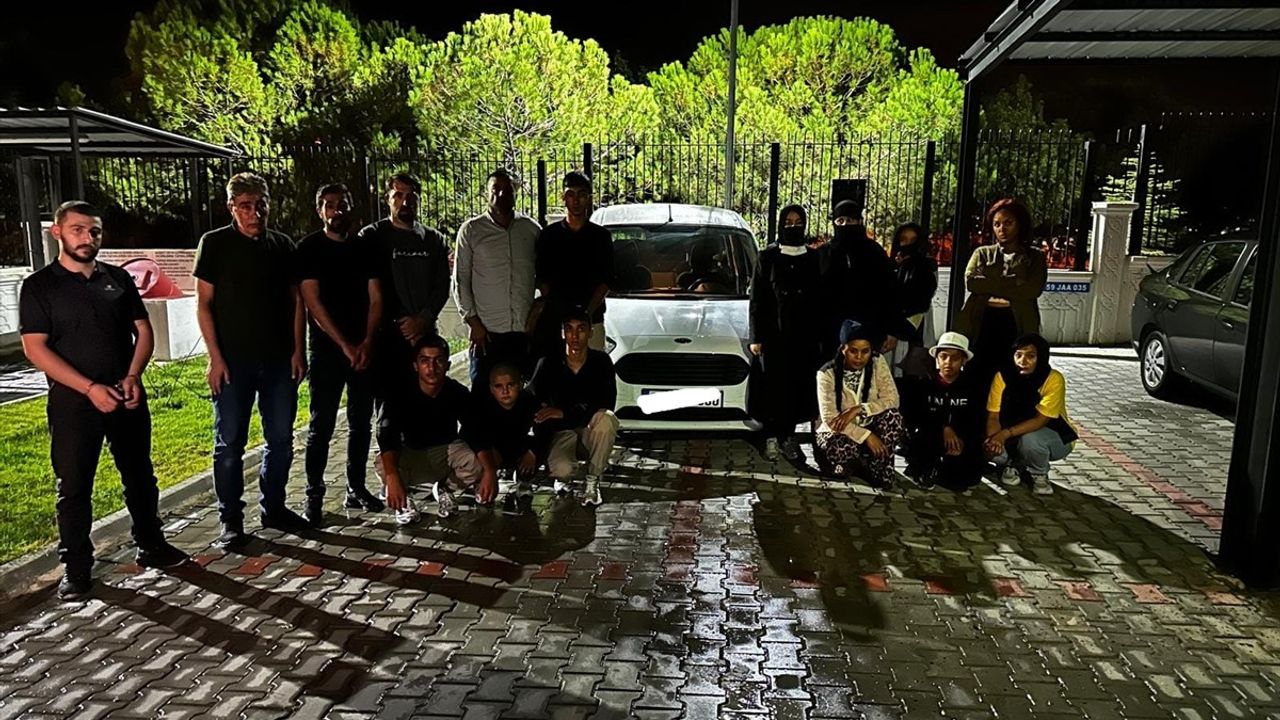 Tekirdağ'da 22 Düzensiz Göçmen Yakalandı