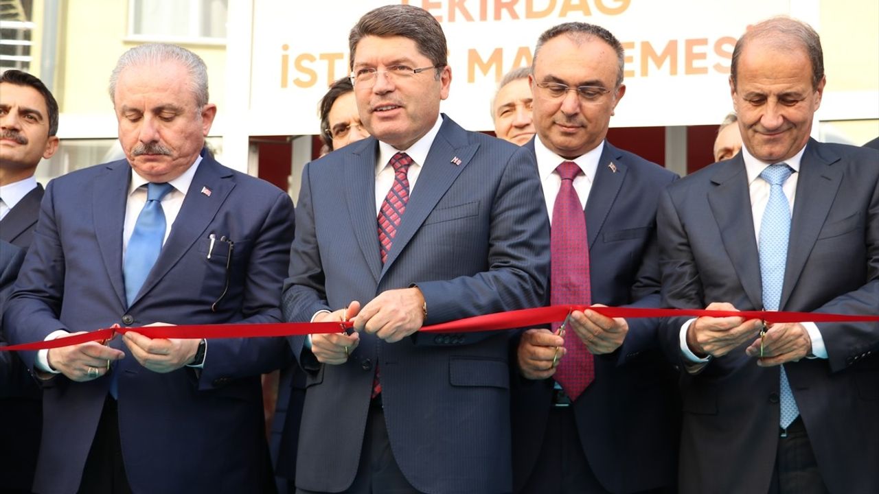 Adalet Bakanı Tunç'tan Tekirdağ Bölge Adliye Mahkemesi Açılışında Önemli Açıklamalar