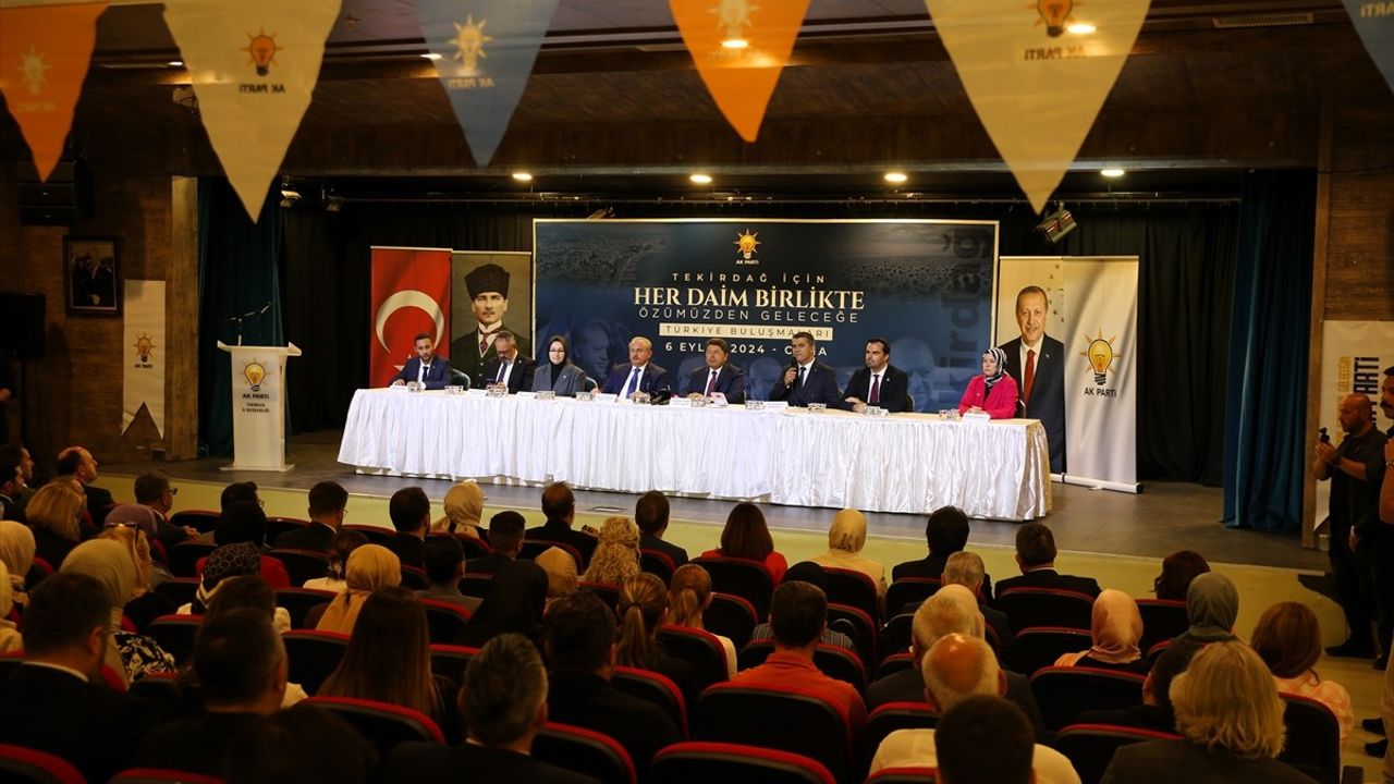 Adalet Bakanı Tunç, Tekirdağ'da Yeni Anayasa Hedeflerini Açıkladı