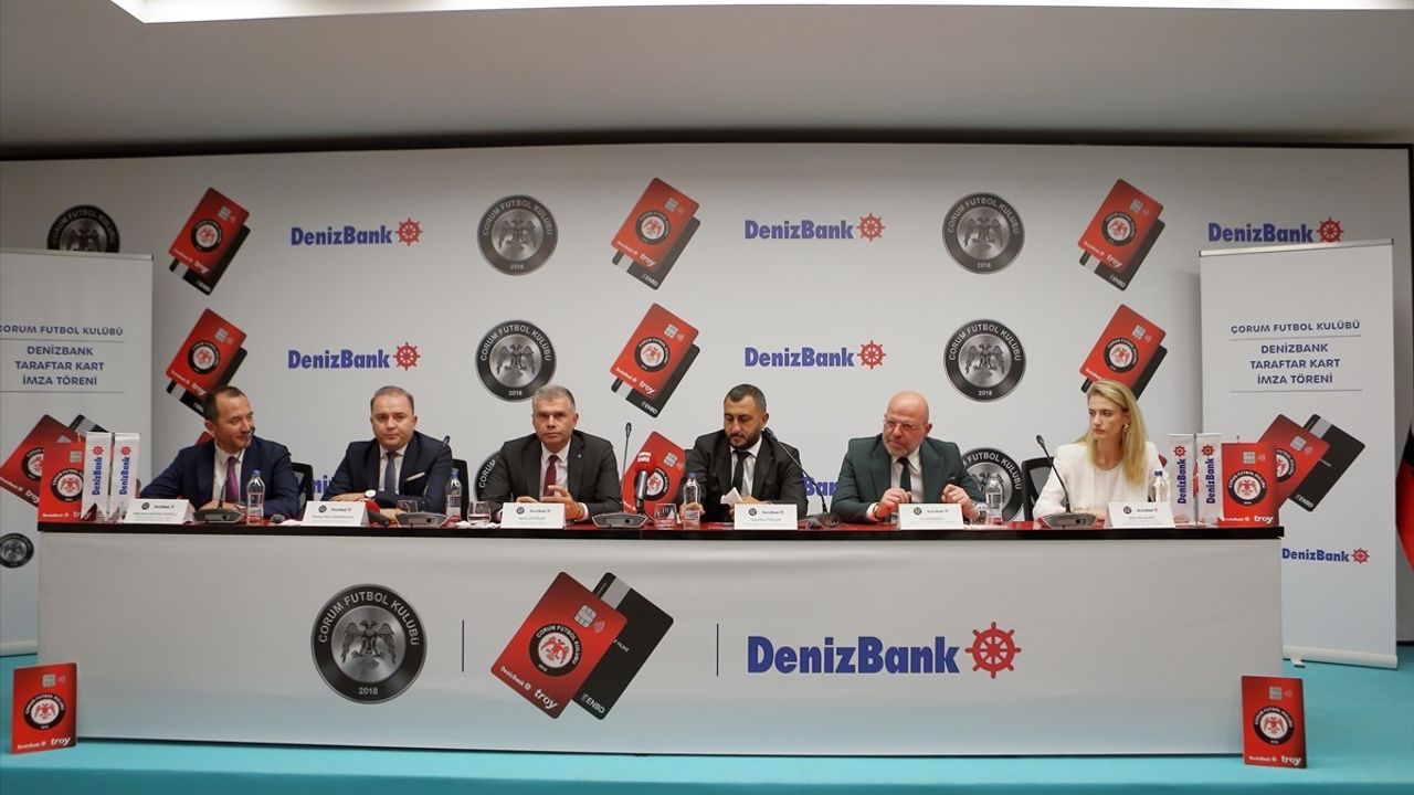 Ahlatcı Çorum FK DenizBank ile Taraftar Kartı Anlaşması İmzaladı