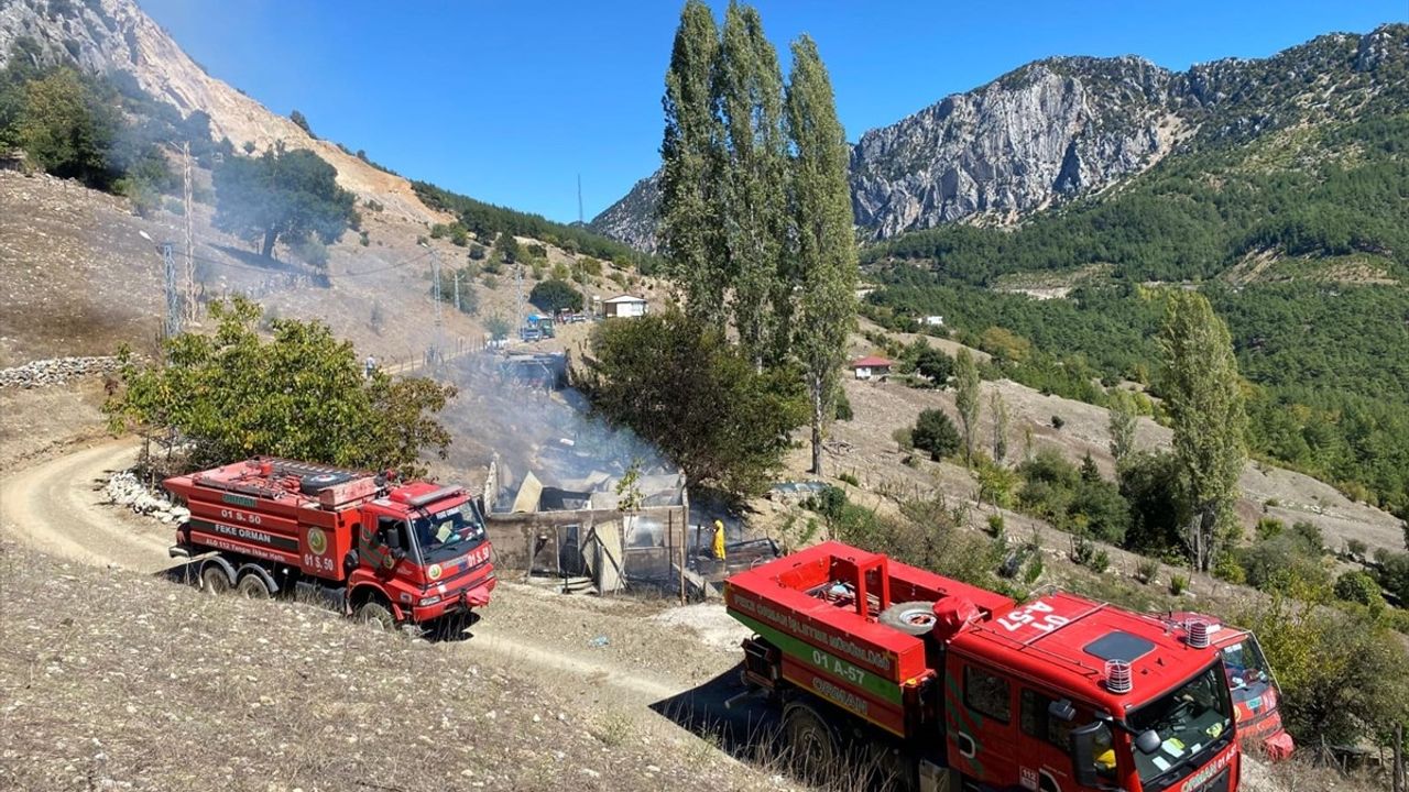 Feke'de Yangın Kontrol Altına Alındı