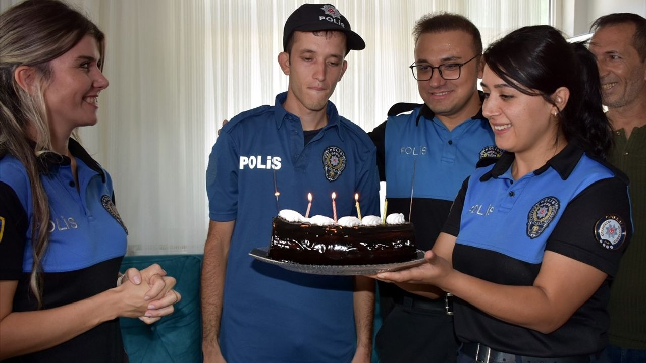 Kırıkkale'de Engelli Genç Caner'in Polislik Hayali Gerçekleşti