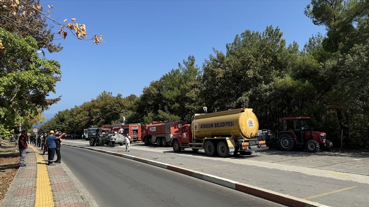 OMÜ Kampüsünde Orman Yangını: Müdahale Devam Ediyor