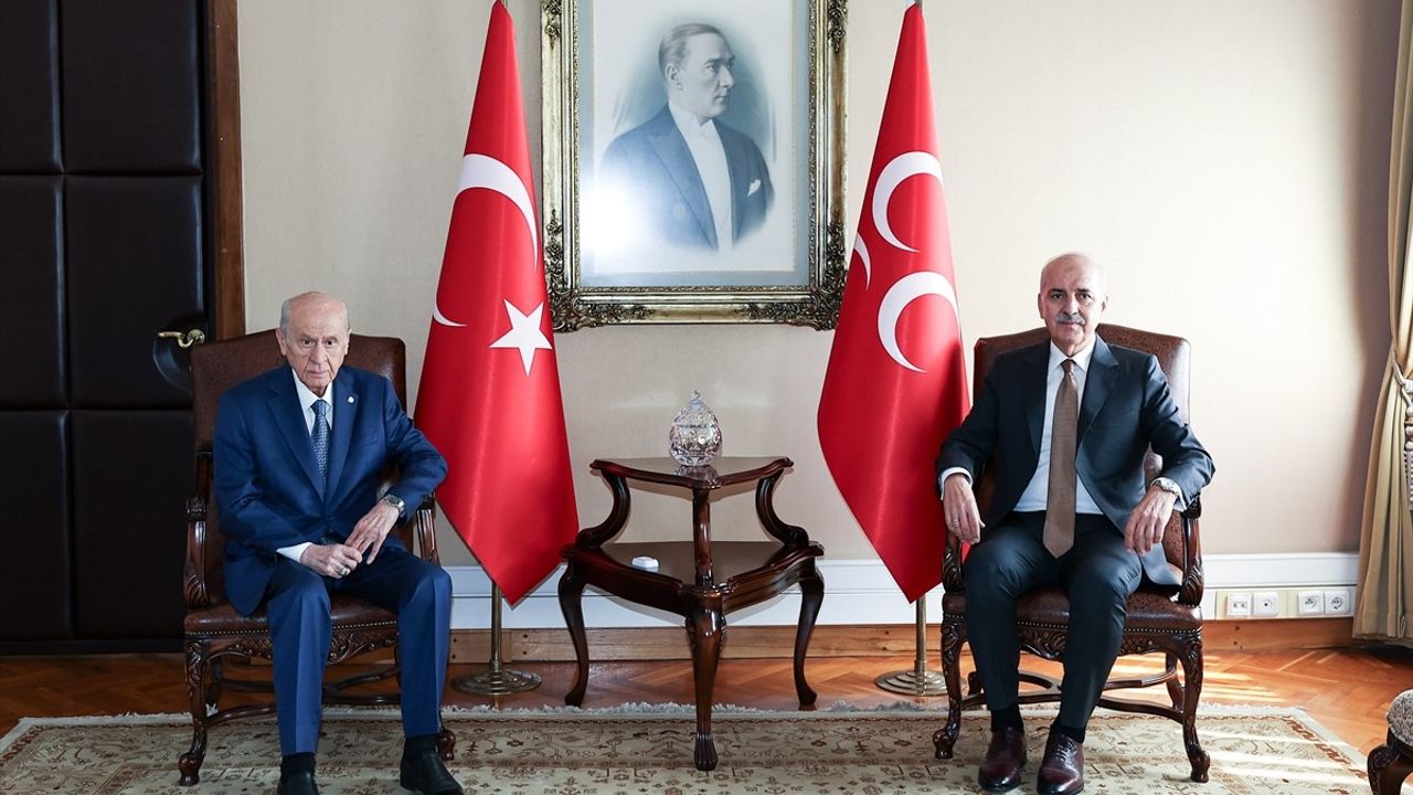 TBMM Başkanı Kurtulmuş'tan MHP Genel Başkanı Bahçeli'ye Ziyaret