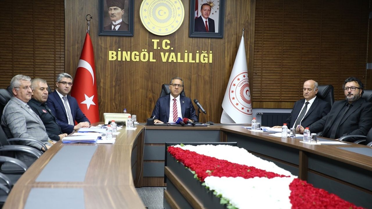 Bingöl'de İl Afet Risk Azaltma Planı Toplantısı Gerçekleşti