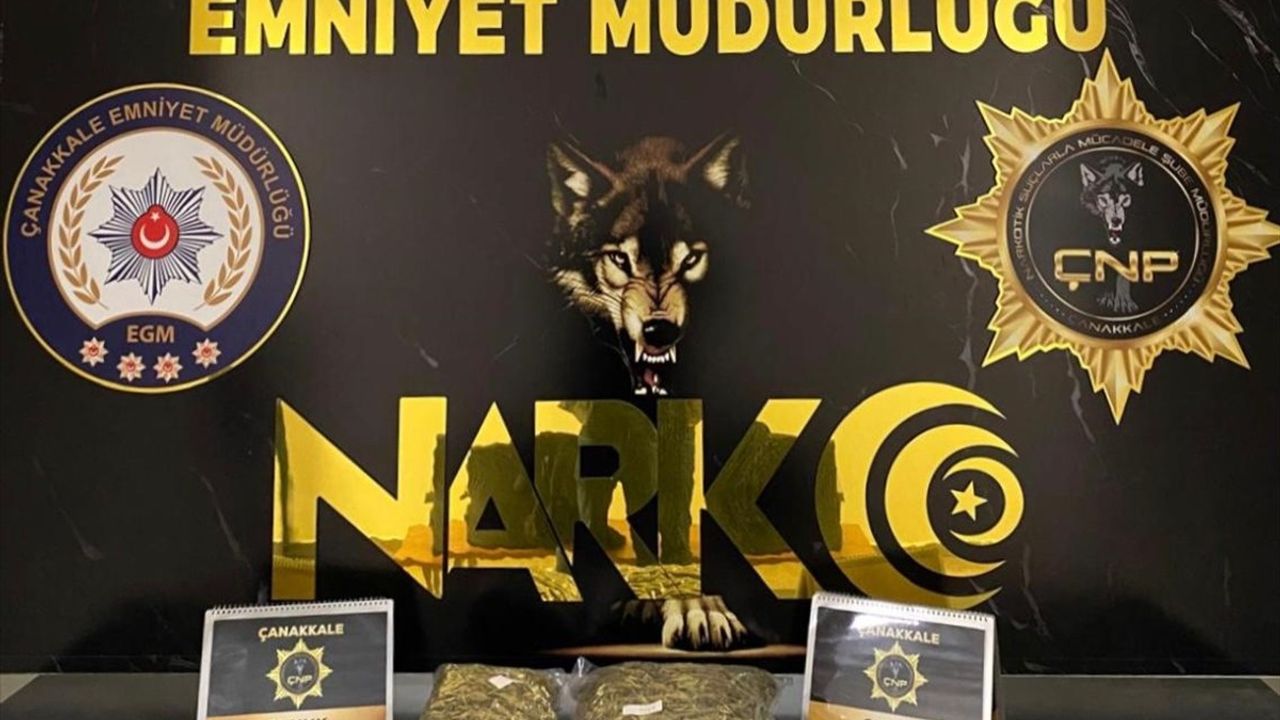 Çanakkale'de Uyuşturucu Operasyonu: 1 Kilo 700 Gram Skunk Ele Geçirildi