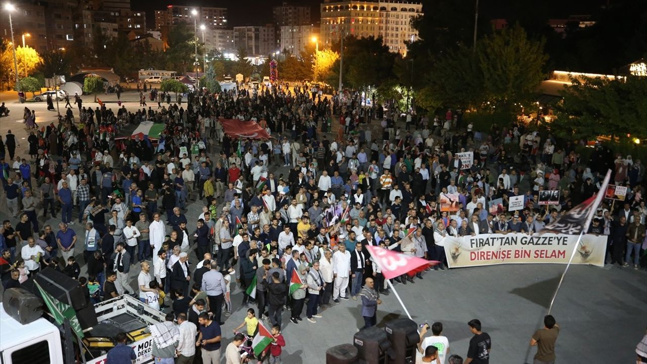 Diyarbakır, Siirt, Şırnak ve Mardin'de Filistin İçin Büyük Protesto