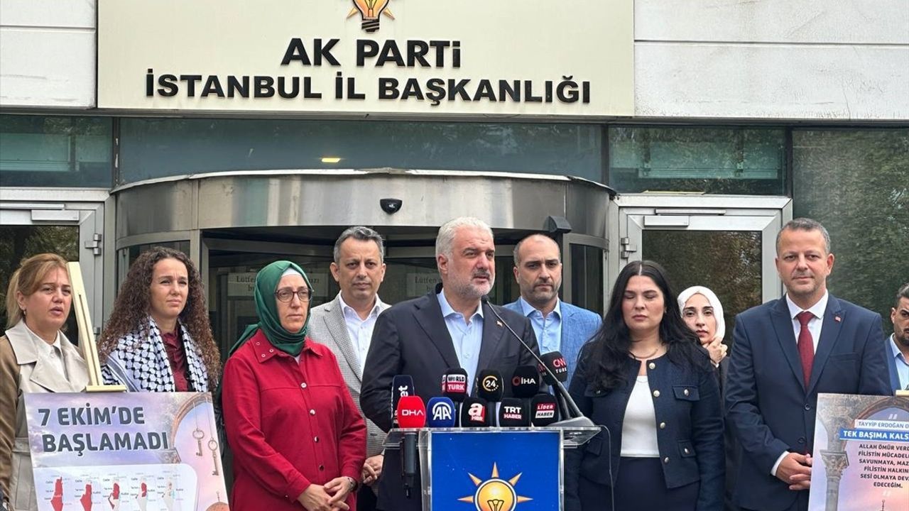 İstanbul'da AK Parti'den İsrail Saldırılarına Sert Tepki