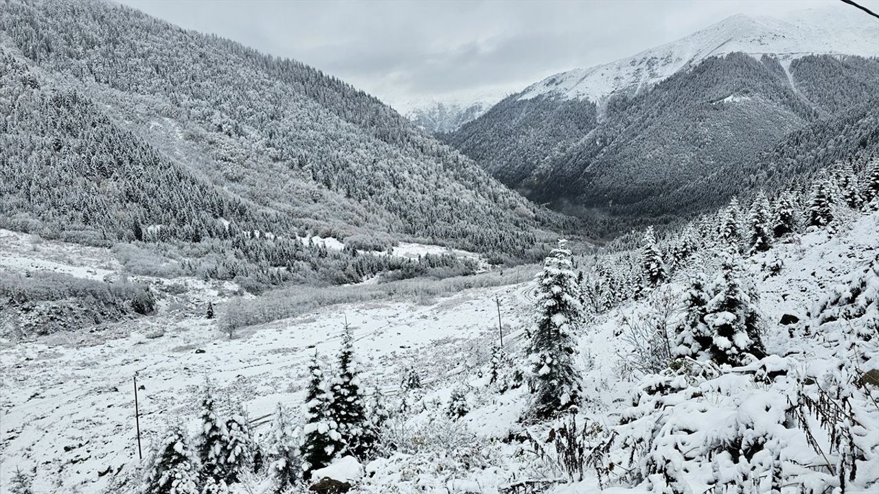 Rize'de Yaylacıların Dönüş Yolculuğu Başladı