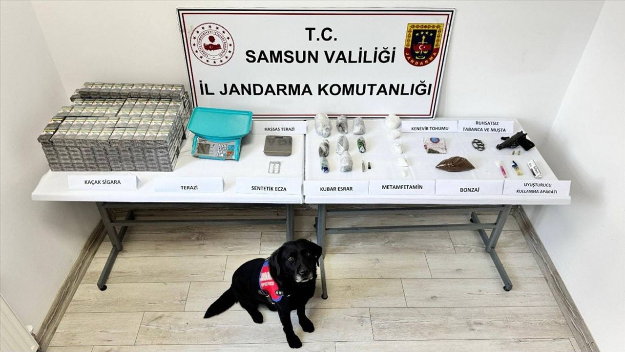 Samsun'da Narkotik Operasyonu: Uyuşturucu ve Silah Ele Geçirildi