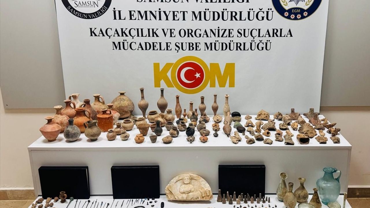 Samsun'da Tarihi Eser Kaçakçılığına Operasyon