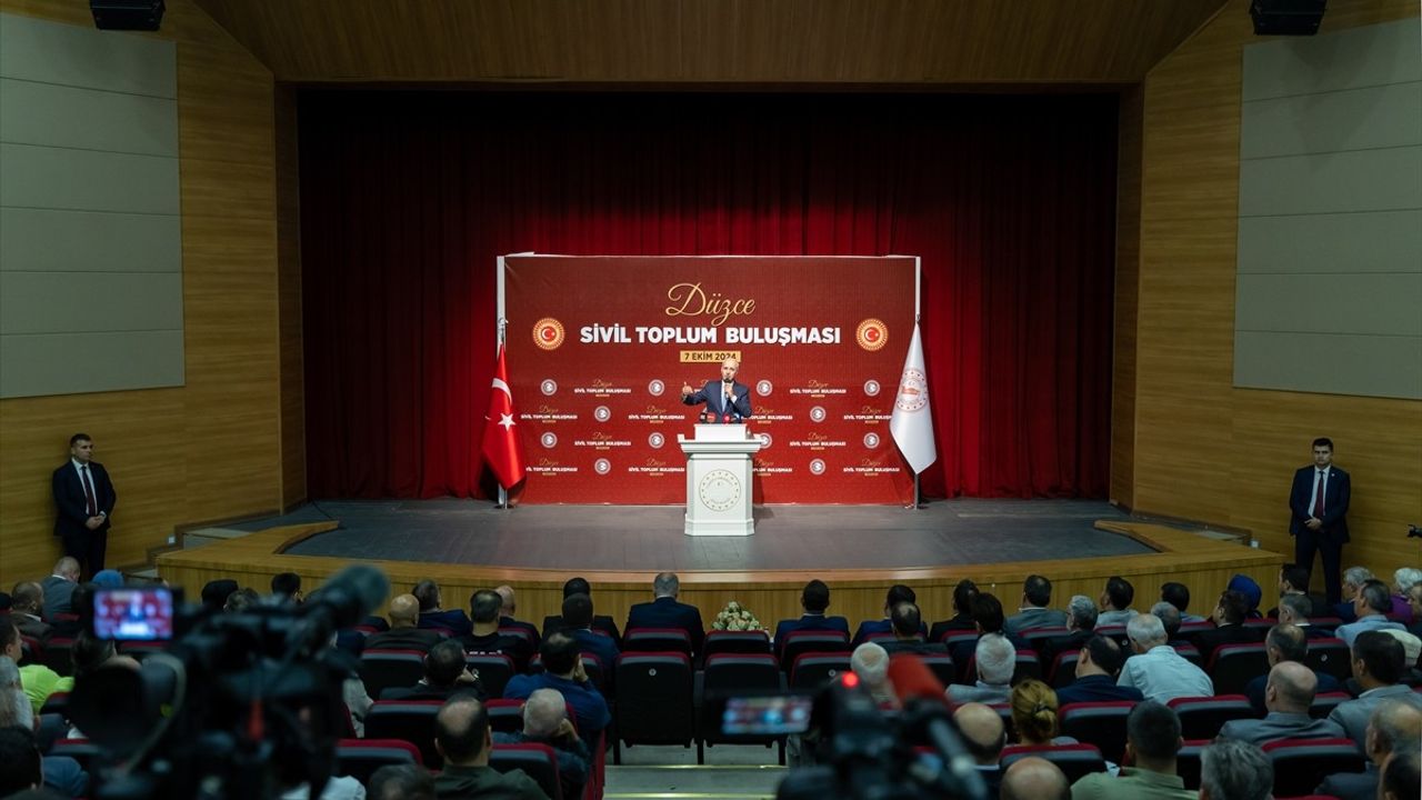 TBMM Başkanı Kurtulmuş'tan Düzce'deki Sivil Toplum Buluşması'nda Önemli Mesajlar