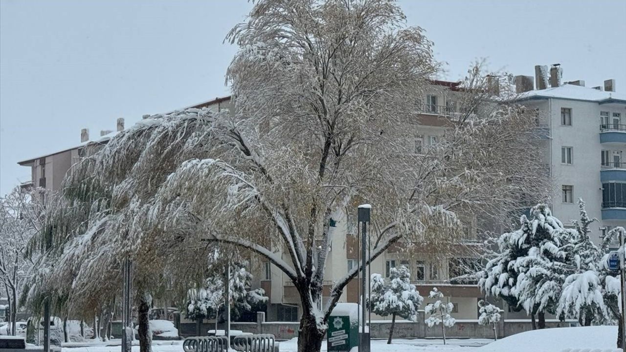 Aksaray'da Kar Yağışı Heyecanı