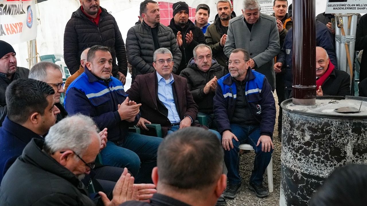 Çayırhan Termik Santrali'nde İşçilerin Mücadelesine Destek Ziyareti