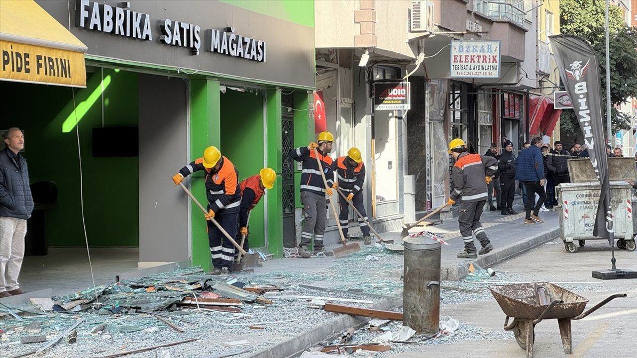 Çorum'da Doğal Gaz Kaynaklı Patlama: İnceleme ve Hasar Tespit Çalışmaları Devam Ediyor