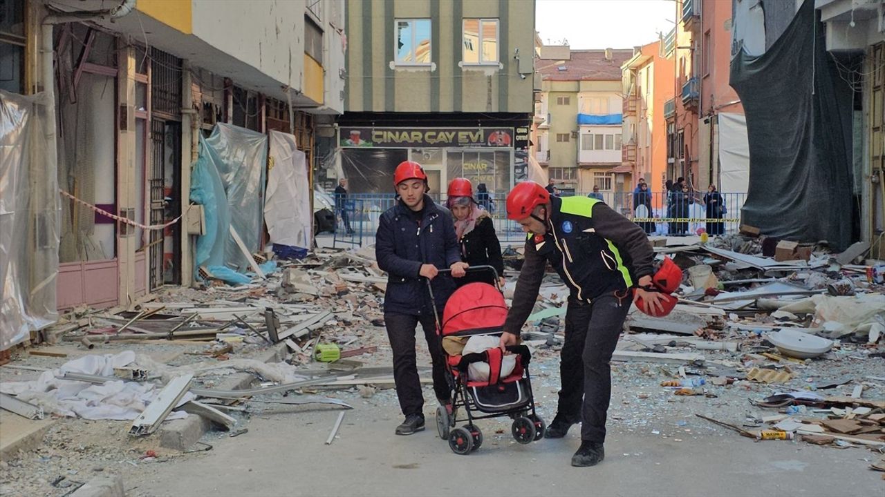 Çorum'daki Patlama Sonrası Hasar Tespiti