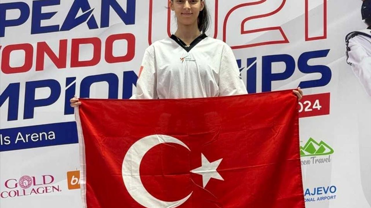 Elif Sude Akgül, Avrupa 21 Yaş Altı Tekvando Şampiyonası'nda Altın Madalya Kazandı