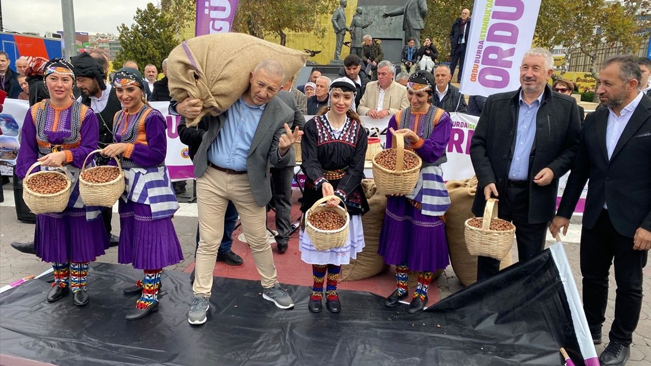 Kadıköy'de Ücretsiz Fındık Dağıtımı