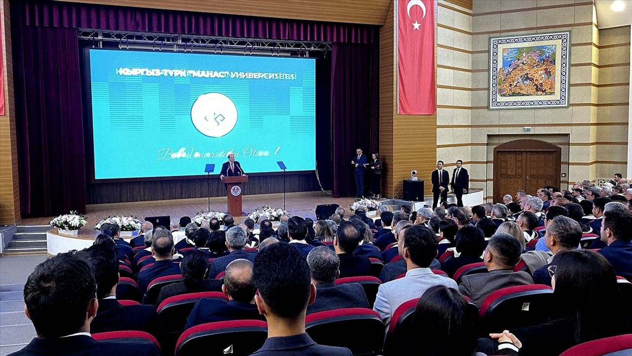 KKTC Cumhurbaşkanı Tatar'ın Kırgızistan-Türkiye Manas Üniversitesi Ziyareti